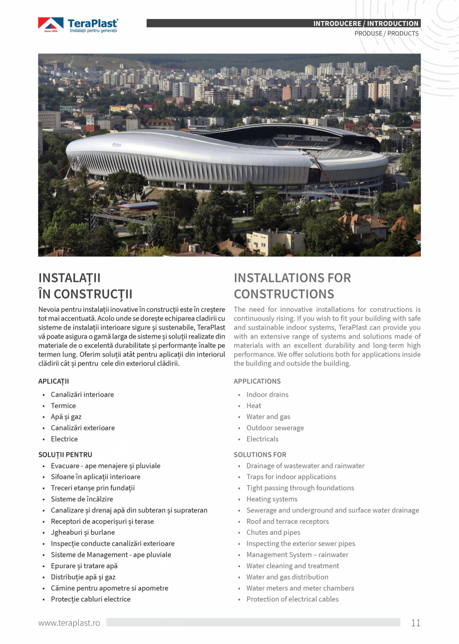 Pagina 11-Catalog tehnic - Interioare  Catalog, brosura Romana, Engleza gy is oriented towards diversifying...