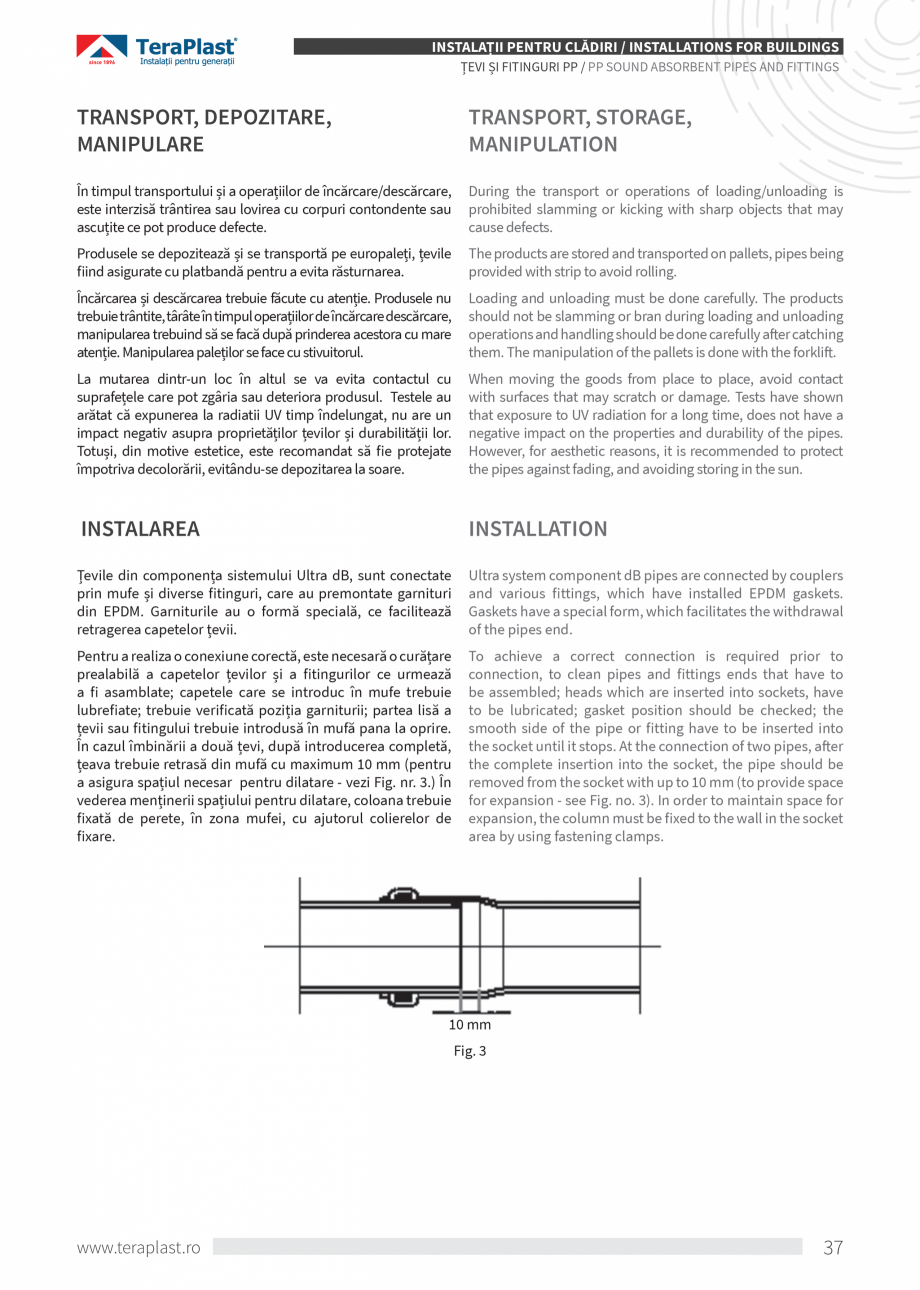 Pagina 37-Catalog tehnic - Interioare  Catalog, brosura Romana, Engleza ICATIONS

•	 Profile PVC
•	...
