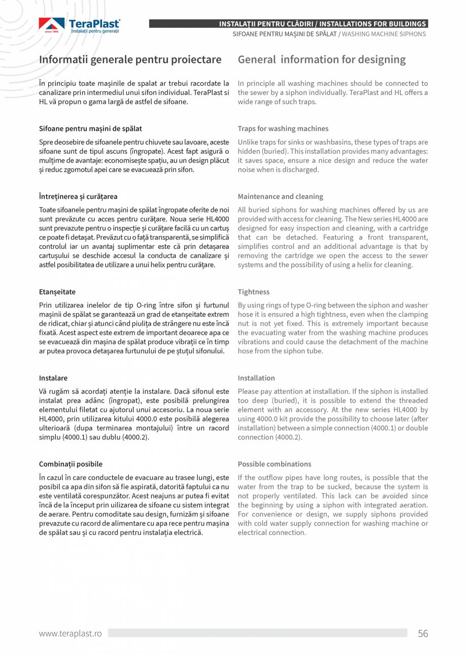 Pagina 56-Catalog tehnic - Interioare  Catalog, brosura Romana, Engleza r cu un colier pentru punct de...