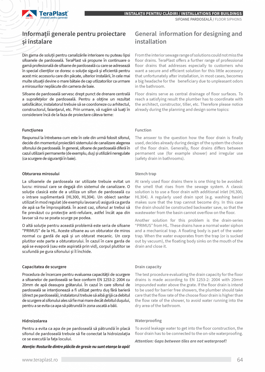 Pagina 64-Catalog tehnic - Interioare  Catalog, brosura Romana, Engleza rățare PP (HTRE)
PP Acces pipe...