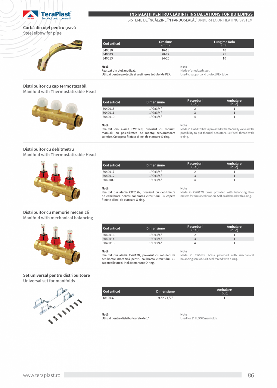 Pagina 86-Catalog tehnic - Interioare  Catalog, brosura Romana, Engleza ăsoară la nivelul cel mai de jos, la...