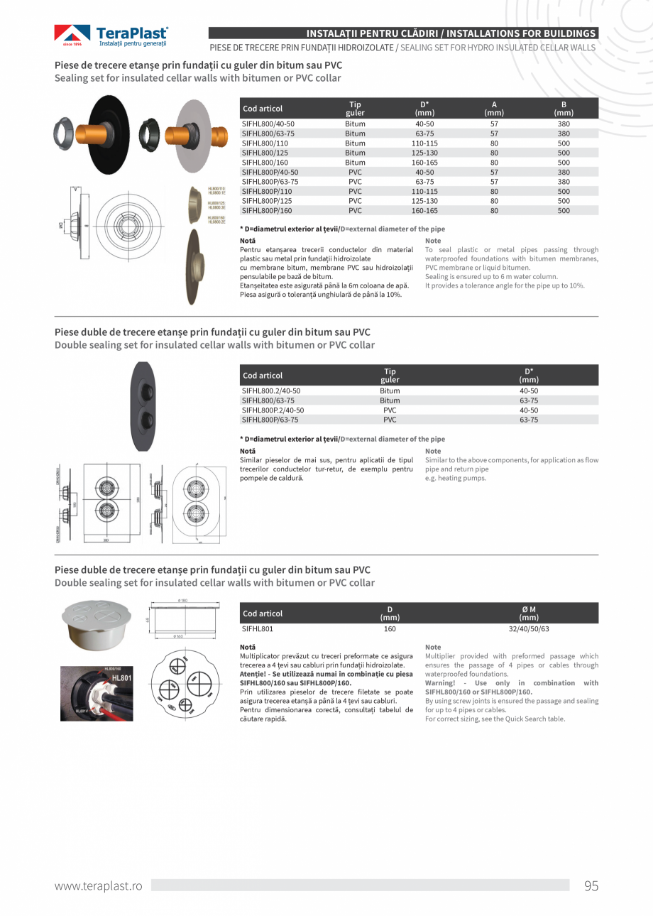 Pagina 95-Catalog tehnic - Interioare  Catalog, brosura Romana, Engleza or masonry. To prevent leakage of...