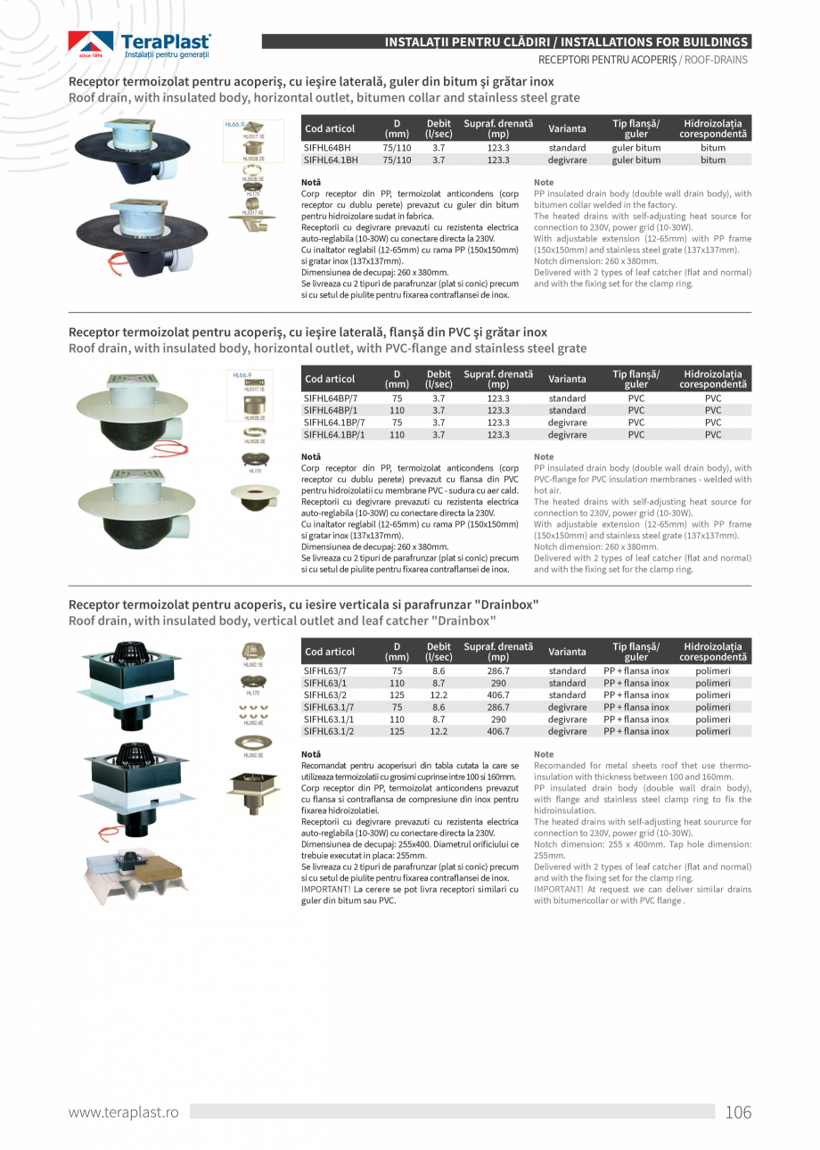 Pagina 106-Catalog tehnic - Interioare  Catalog, brosura Romana, Engleza ajeră.
Solicitările de utilizare ale...