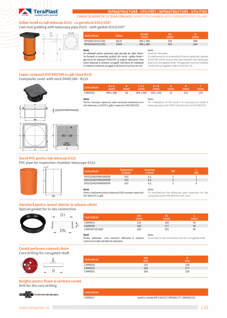 Pagina 110-Catalog tehnic - Exterioare   Catalog, brosura Romana, Engleza 15000EN
V97160047I16000EN...