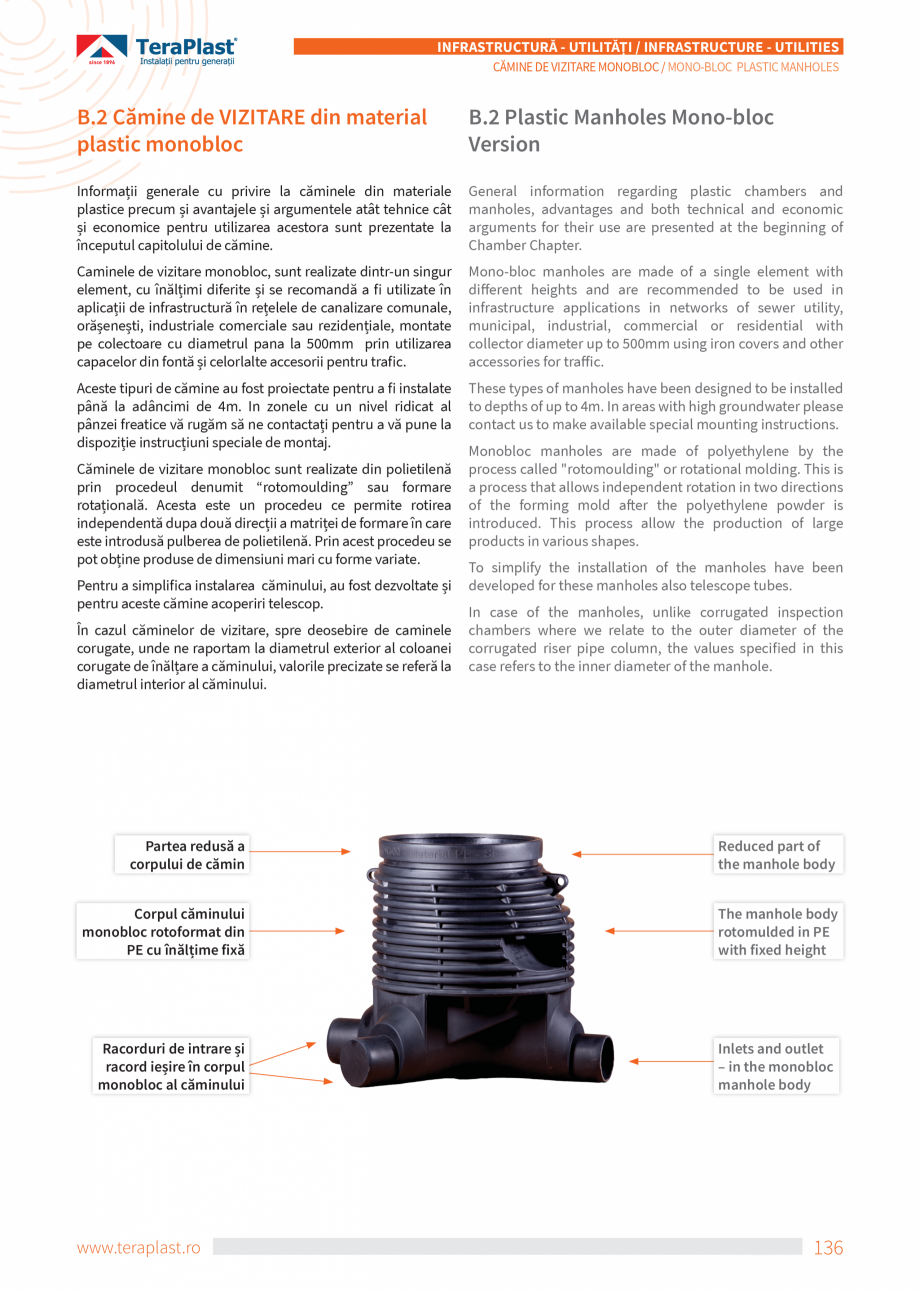 Pagina 136-Catalog tehnic - Exterioare   Catalog, brosura Romana, Engleza  poate funcționa
la temperaturi de...