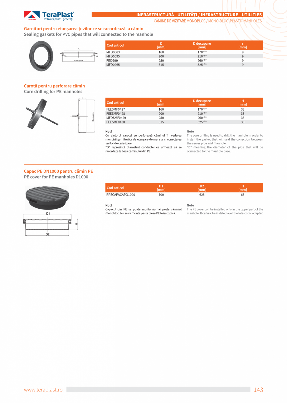 Pagina 143-Catalog tehnic - Exterioare   Catalog, brosura Romana, Engleza ted system overview

Țevile se...