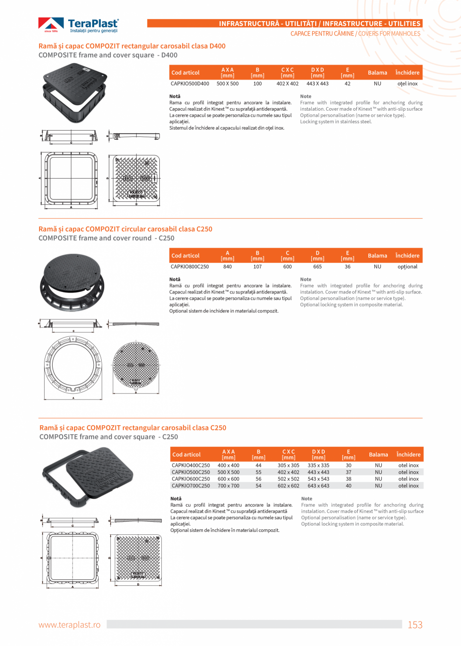Pagina 153-Catalog tehnic - Exterioare   Catalog, brosura Romana, Engleza o

54

INFRASTRUCTURĂ - UTILITĂȚI...