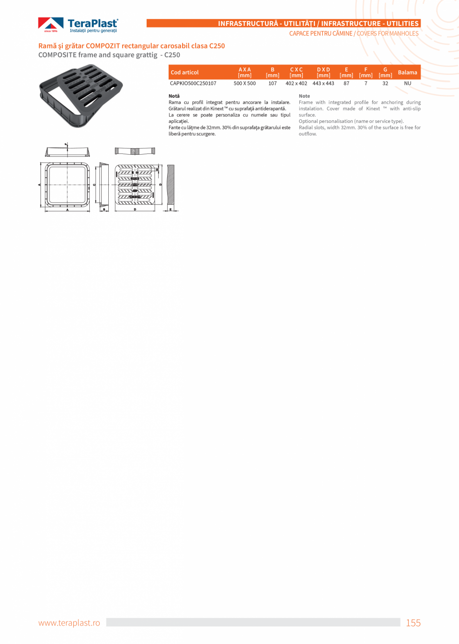 Pagina 155-Catalog tehnic - Exterioare   Catalog, brosura Romana, Engleza ie acoperit cat
mai repede după...