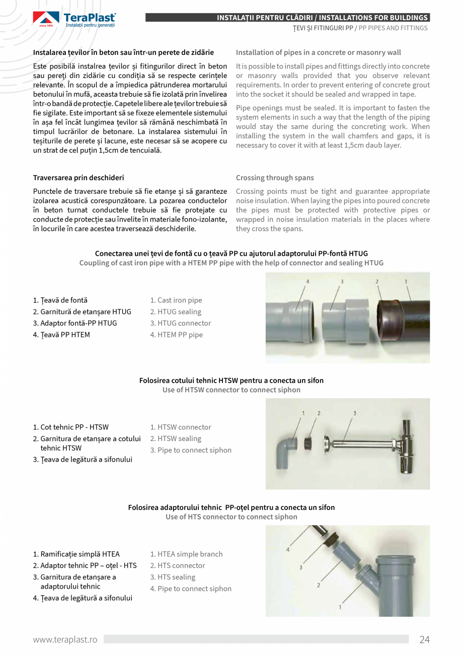Pagina 6 - Tevi si fitinguri din PP pentru canalizari interioare TeraPlast Catalog, brosura Romana, ...