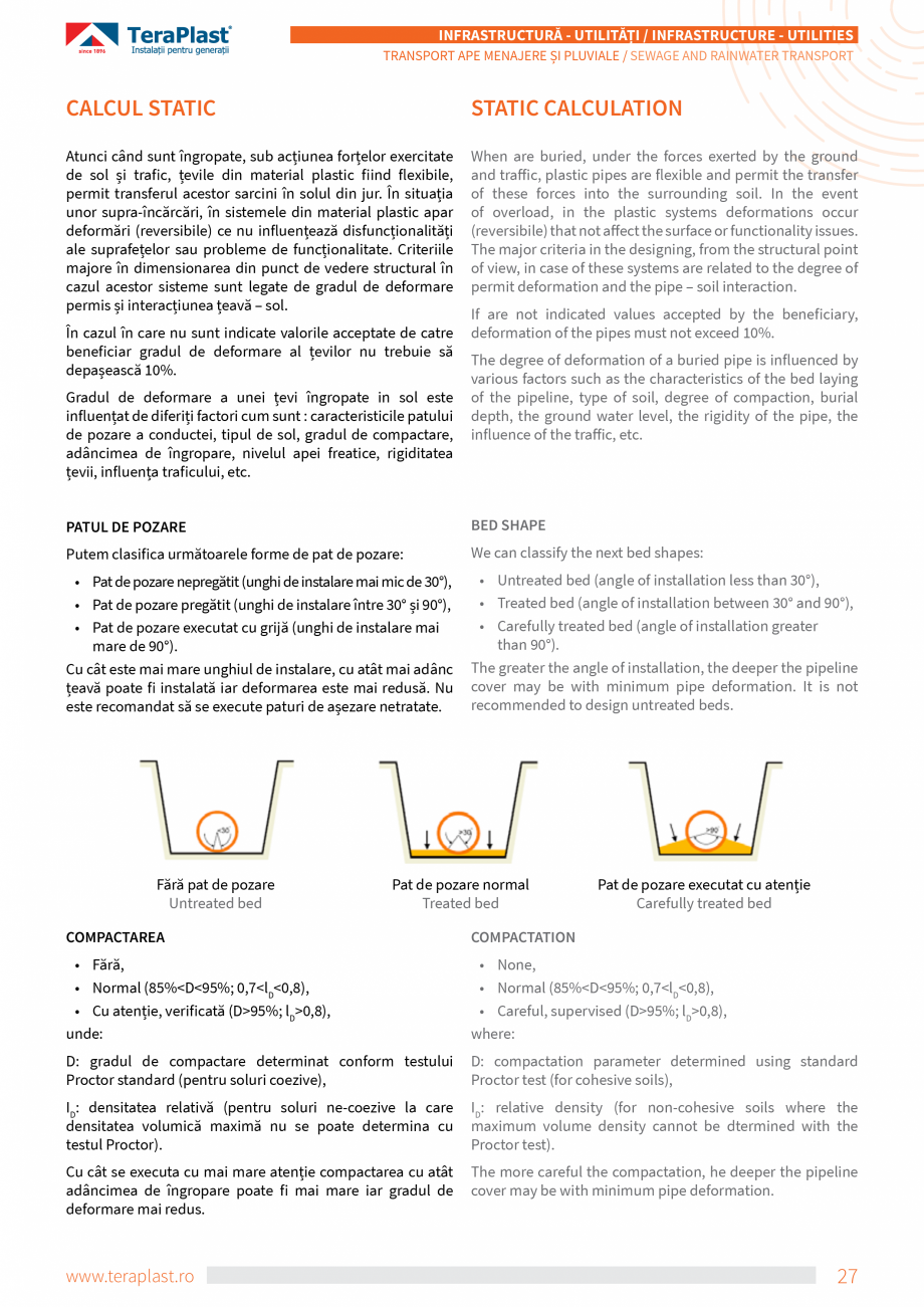 Pagina 9-Tevi si fitinguri PVC TeraPlast Multistrat, Compact Specificații tehnice Romana, Engleza să a...