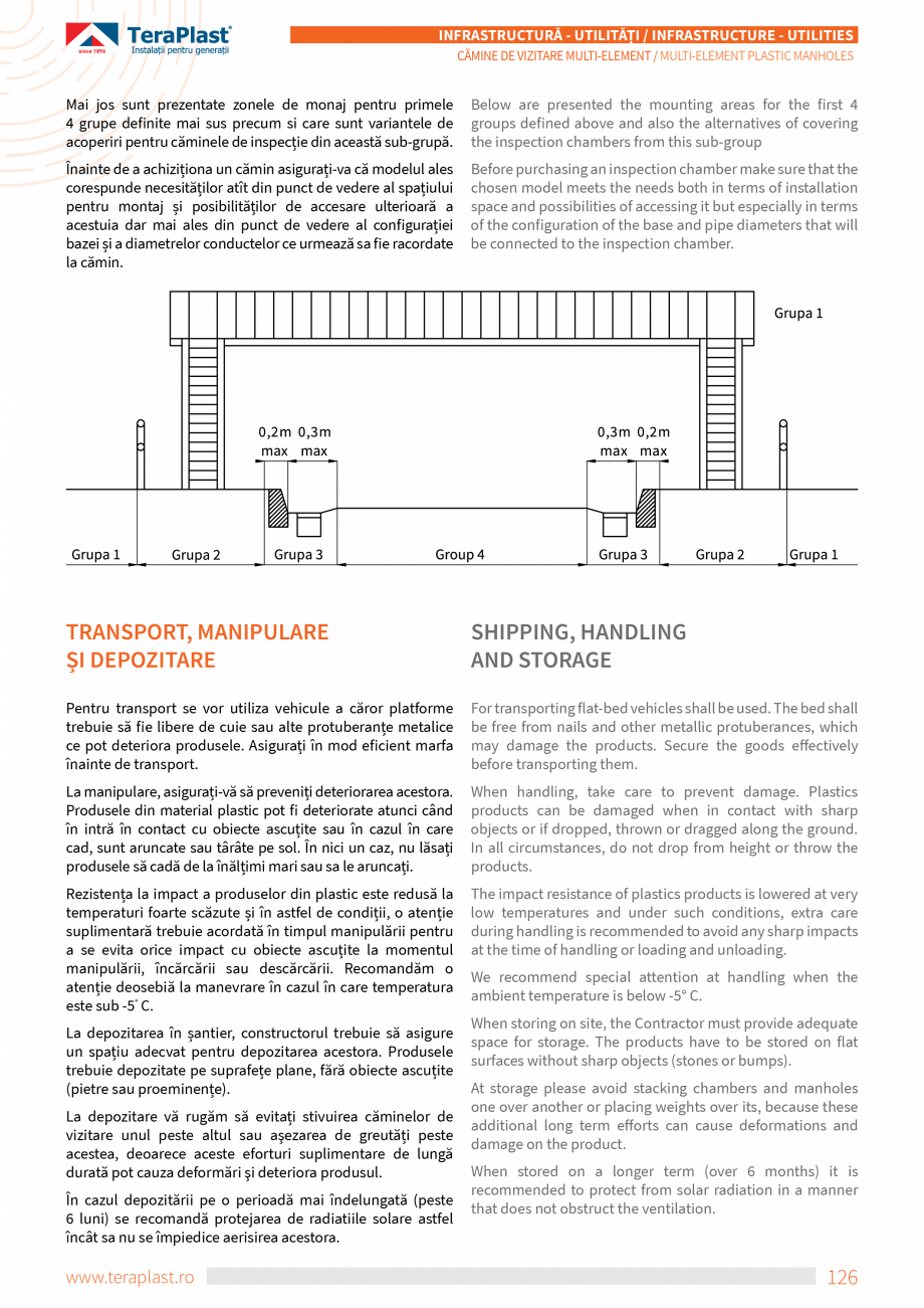 Pagina 6-Camine de vizitare din material plastic multi-element TeraPlast Catalog, brosura Romana, Engleza e o...