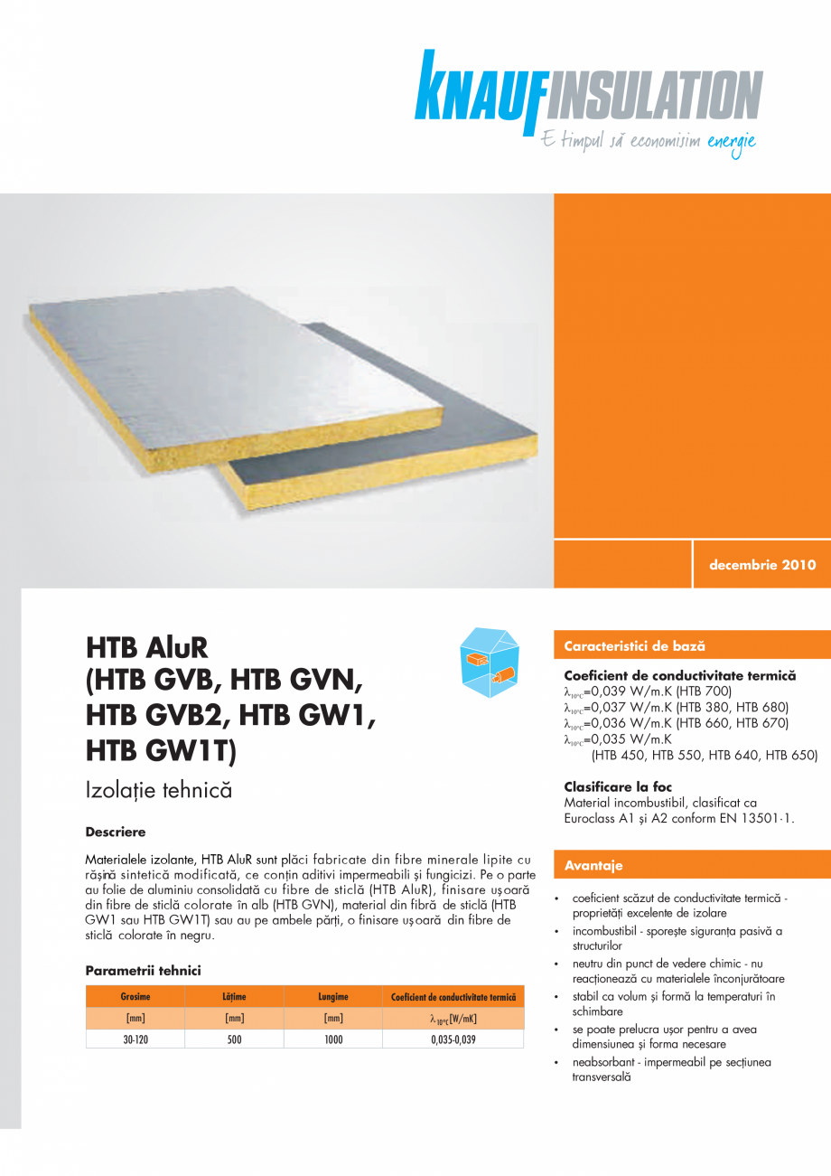 Pagina 1-Vata minerala bazaltica pentru izolatii tehnice BANDATECH HTB AluR Fisa tehnica dr 1
ei0
c e
e2
m
b0...