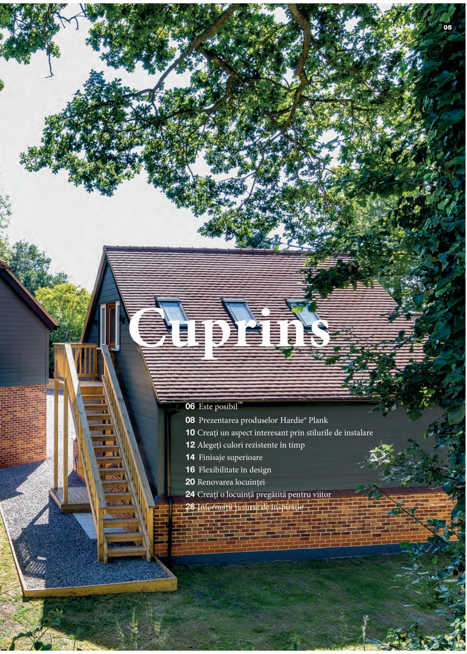 Pagina 5-Fațade ventilate tip siding-lambriu din fibrociment - James Hardie Plank James Hardie Catalog,...