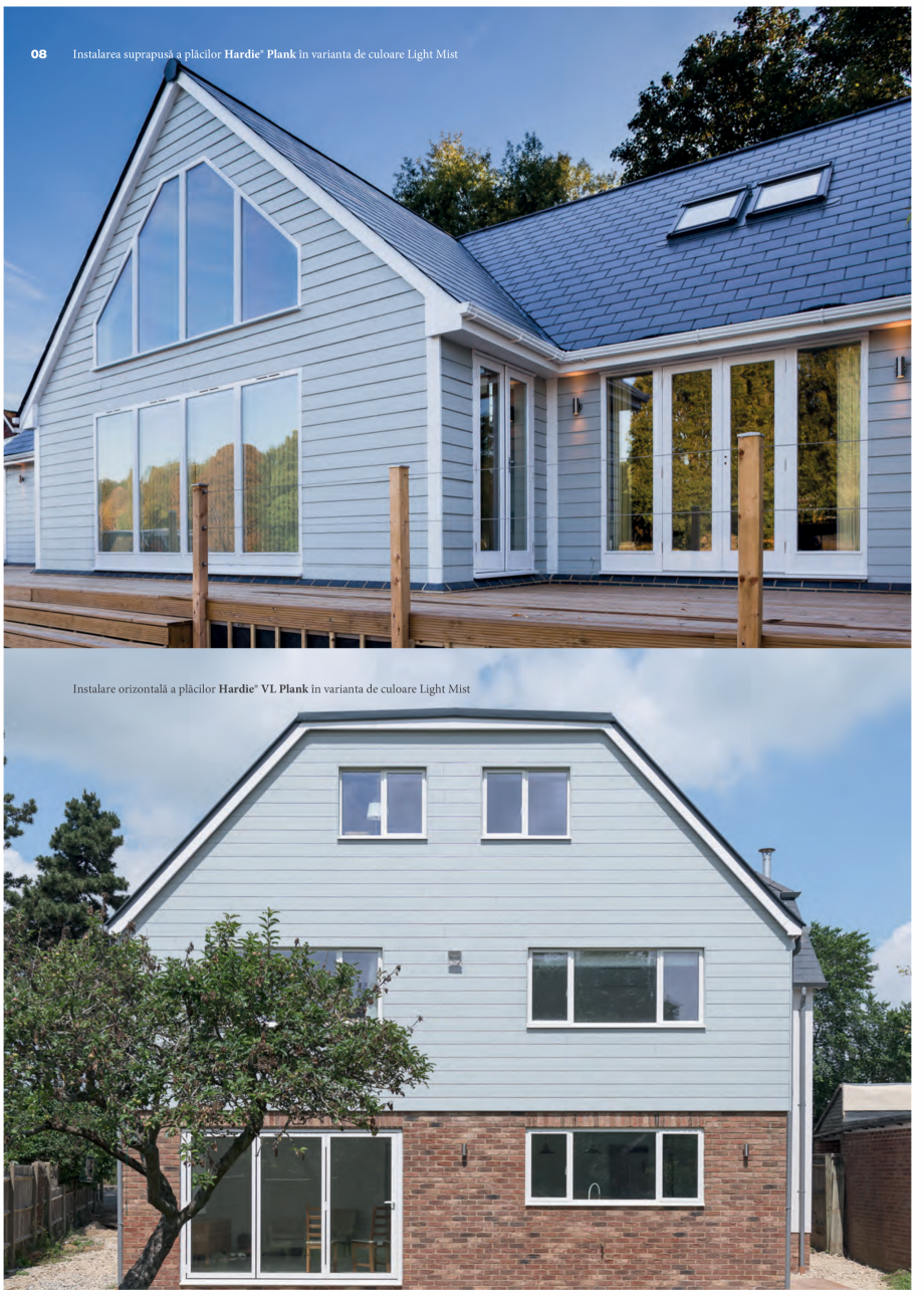 Pagina 8-Fațade ventilate tip siding-lambriu din fibrociment - James Hardie Plank James Hardie Catalog,...