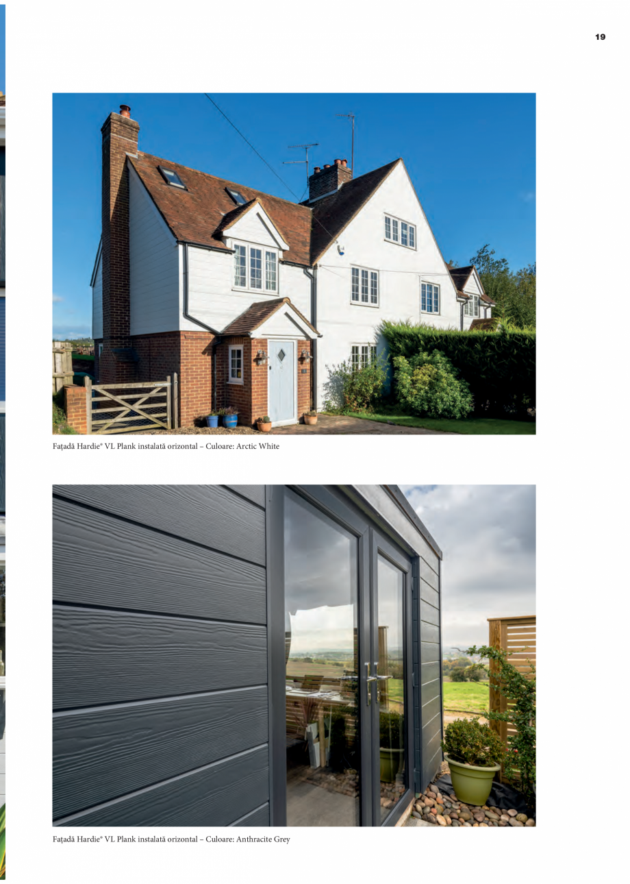 Pagina 19-Fațade ventilate tip siding-lambriu din fibrociment - James Hardie Plank James Hardie Catalog,...