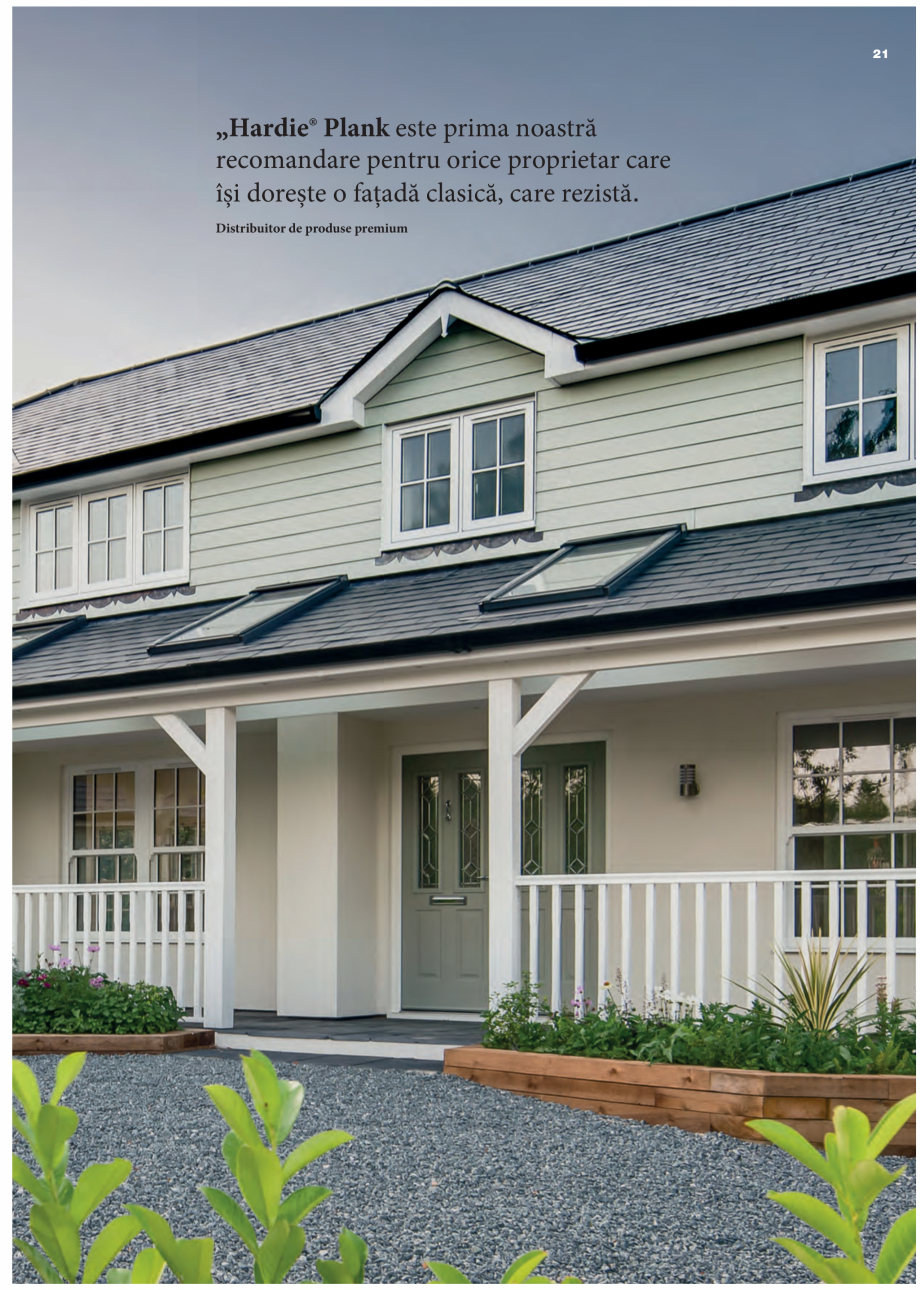 Pagina 21-Fațade ventilate tip siding-lambriu din fibrociment - James Hardie Plank James Hardie Catalog,...