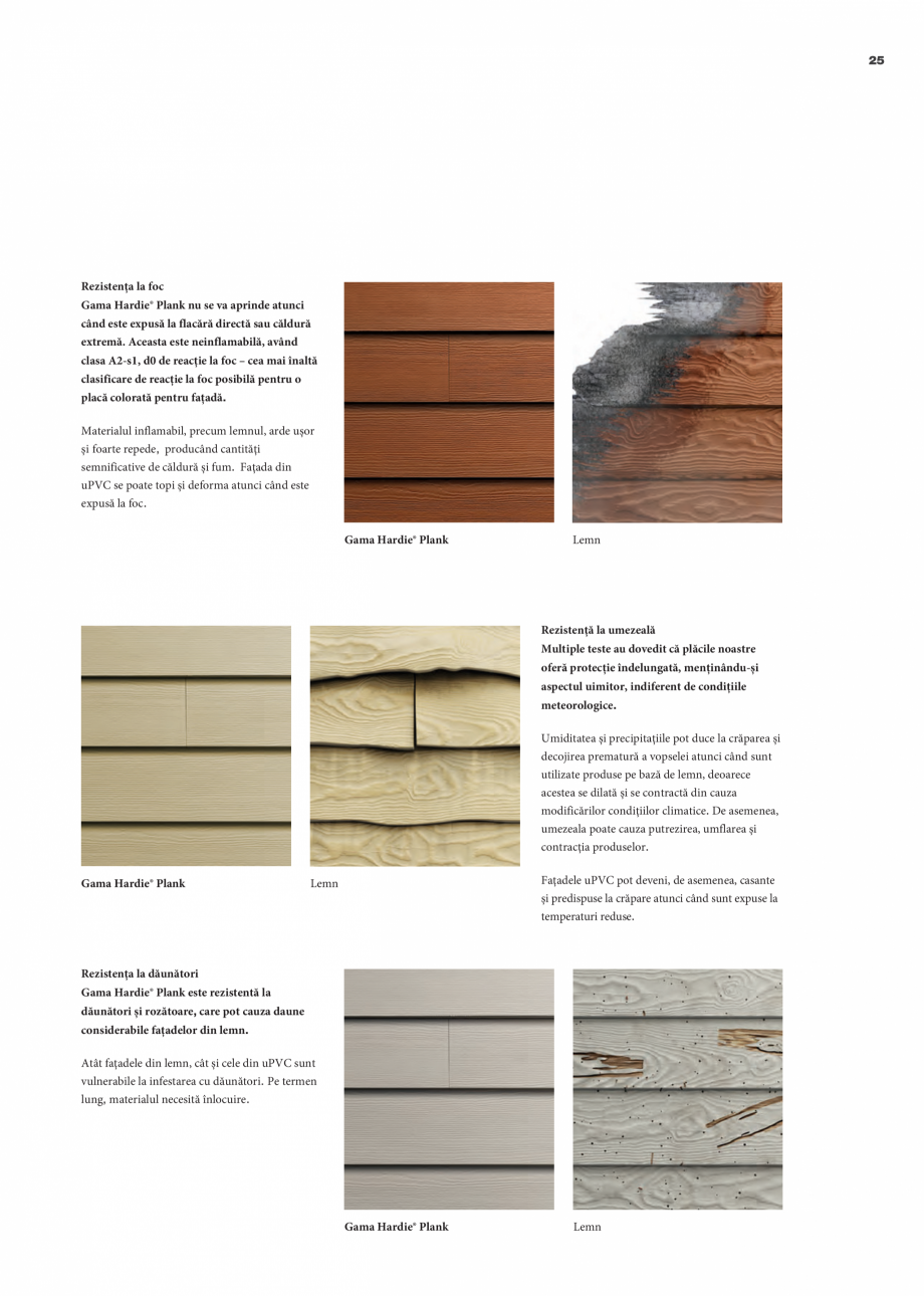 Pagina 25-Fațade ventilate tip siding-lambriu din fibrociment - James Hardie Plank James Hardie Catalog,...