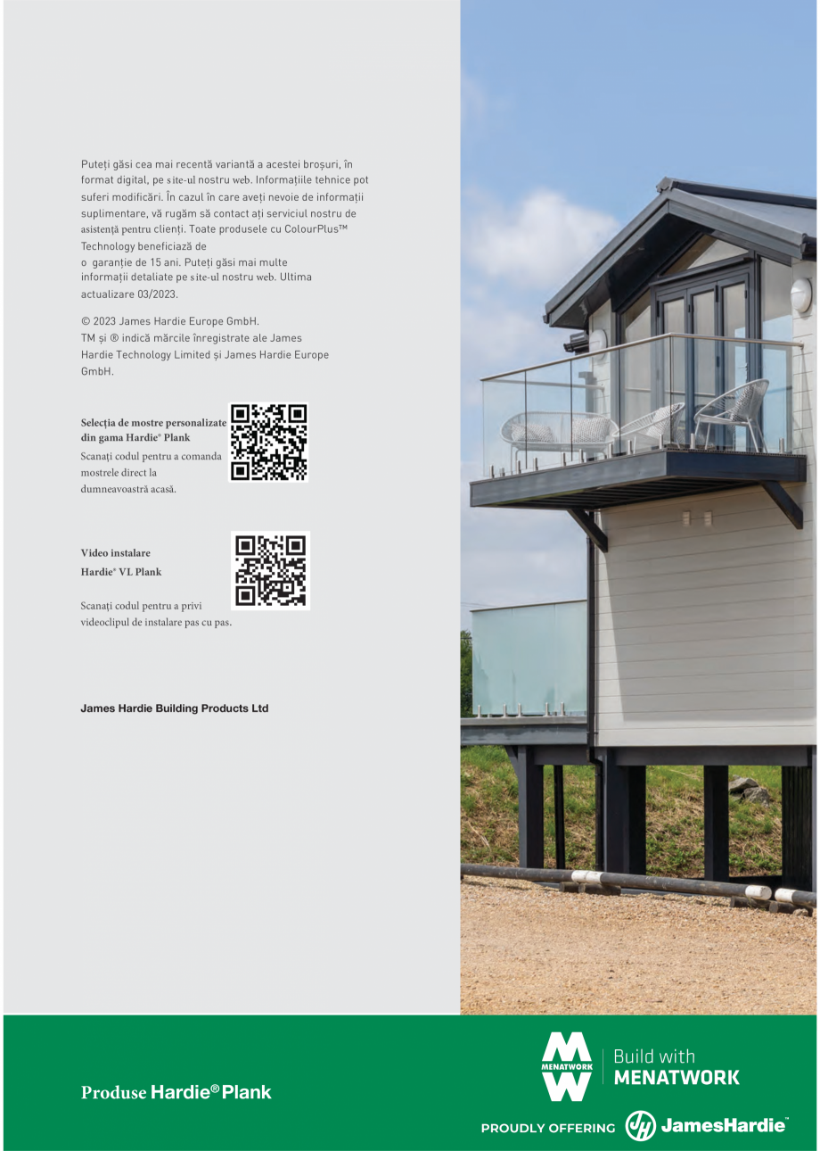 Pagina 28-Fațade ventilate tip siding-lambriu din fibrociment - James Hardie Plank James Hardie Catalog,...
