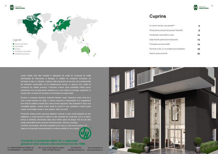 Pagina 3-Fațade ventilate cu panouri -  James Hardie Panel James Hardie Catalog, brosura Romana proiectele...
