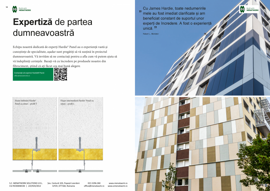 Pagina 8 - Fațade ventilate cu panouri -  James Hardie Panel James Hardie Catalog, brosura Romana...