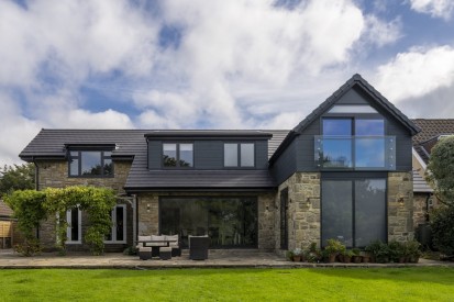 fațade ventilate tip siding-lambriu din fibrociment - James Hardie Plank Grey-Cedar Plank Fațade ventilate tip siding-lambriu