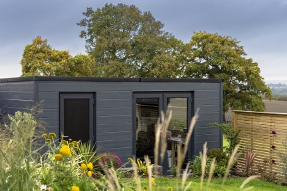 fațade ventilate tip siding-lambriu din fibrociment - James Hardie Plank-Anthracite-Cedar Plank Fațade ventilate tip siding-lambriu din
