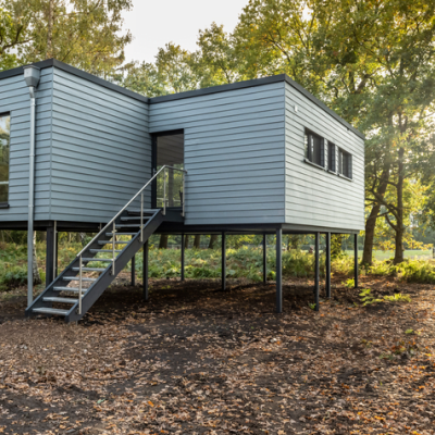 James Hardie fațade ventilate tip siding-lambriu din fibrociment - James Hardie Plank-cedar-boothbay-blue - Fațade ventilate tip