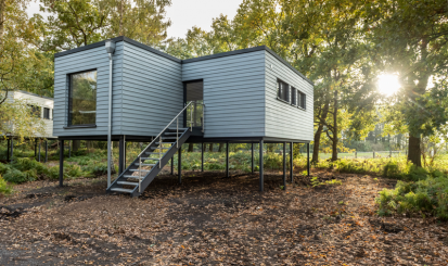 fațade ventilate tip siding-lambriu din fibrociment - James Hardie Plank-cedar-boothbay-blue Plank Fațade ventilate tip siding-lambriu din