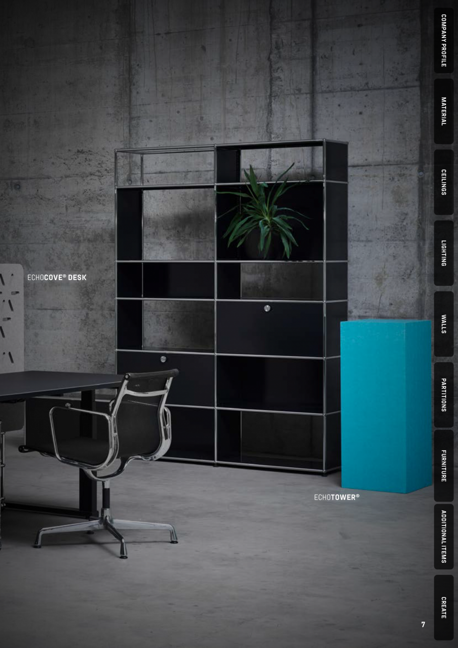 Pagina 7-Panouri pentru absorție acustică ECHOJAZZ EchoBoards Catalog, brosura  tranquillity are
becoming...