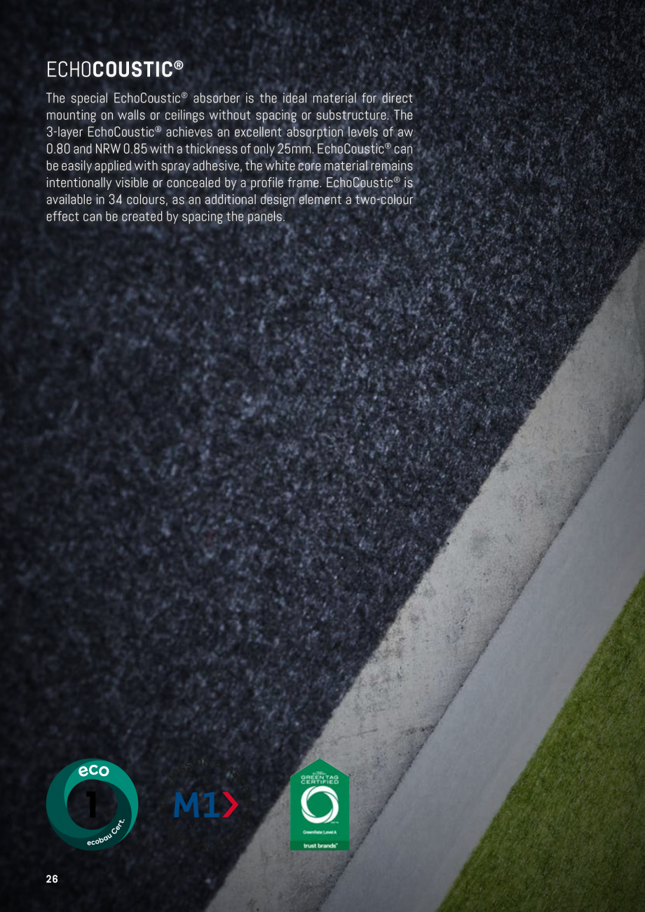 Pagina 23-Panouri pentru absorție acustică ECHOJAZZ EchoBoards Catalog, brosura s.
Say goodbye to unwanted...