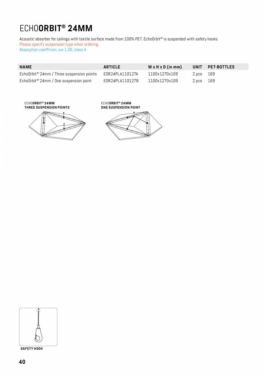 Pagina 37-Panouri pentru absorție acustică ECHOJAZZ EchoBoards Catalog, brosura  SQUARE L

ELE24SSQ180180A

...