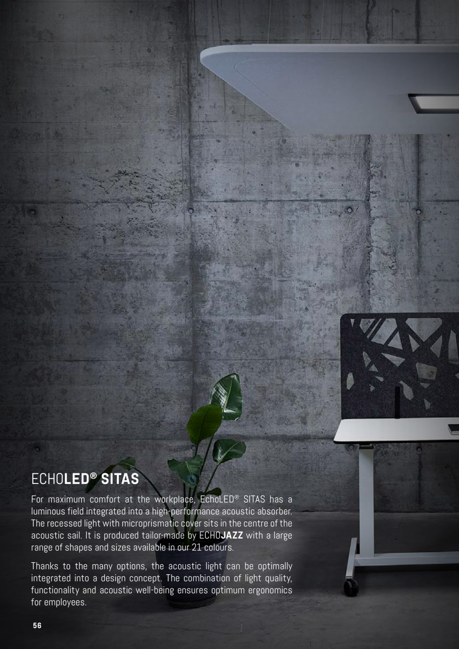 Pagina 53-Panouri pentru absorție acustică ECHOJAZZ EchoBoards Catalog, brosura TTLES

EchoBaffle WALL 12mm ...