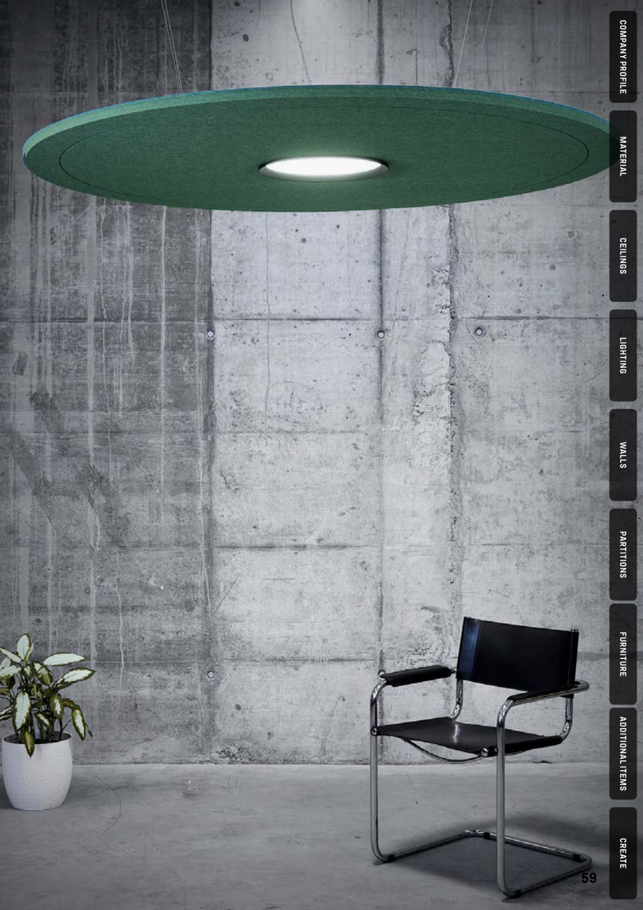 Pagina 56-Panouri pentru absorție acustică ECHOJAZZ EchoBoards Catalog, brosura M ORNAMENT
PERFORATED
...