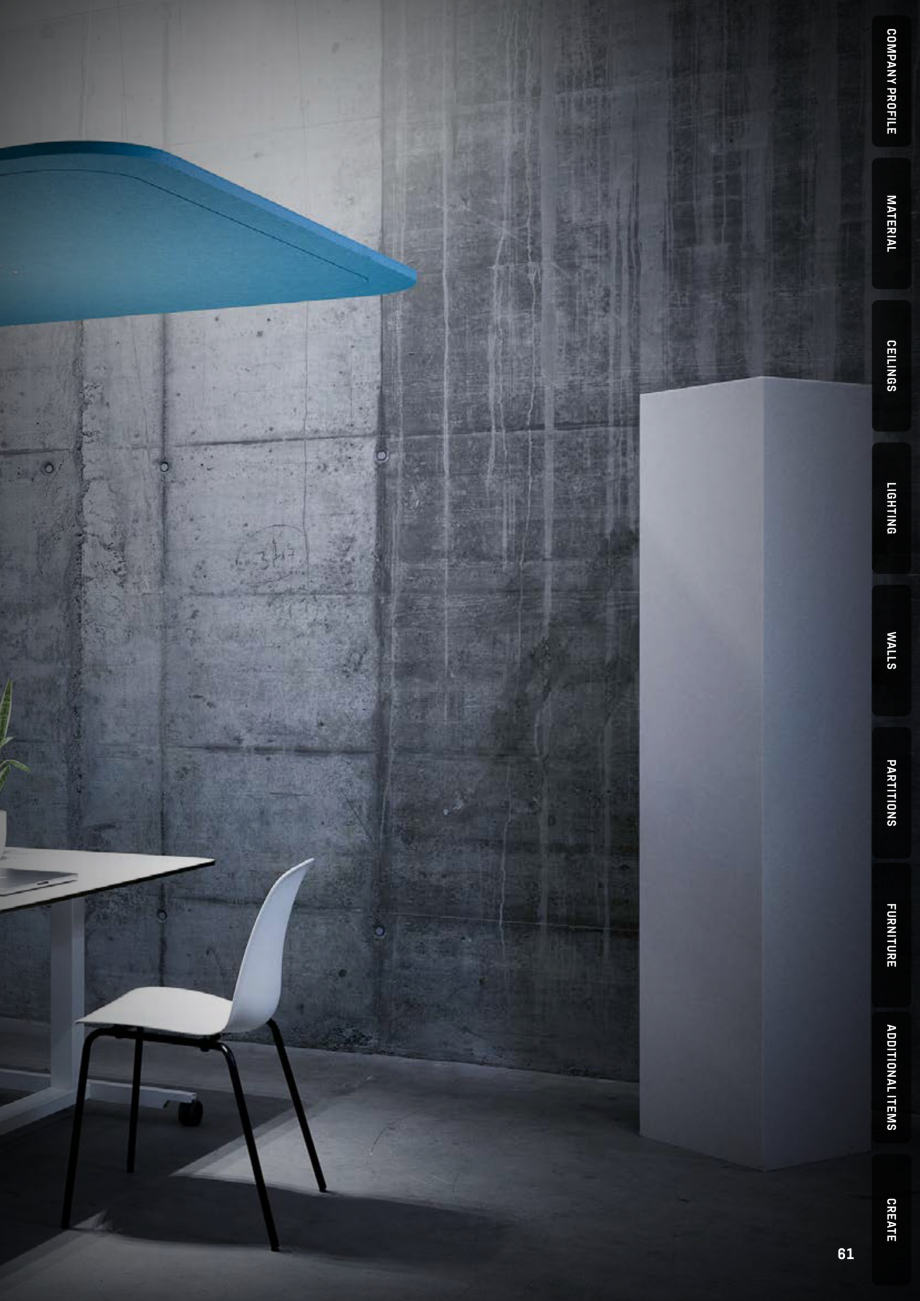 Pagina 58-Panouri pentru absorție acustică ECHOJAZZ EchoBoards Catalog, brosura AGON

ECHOFIELD ®
12MM...