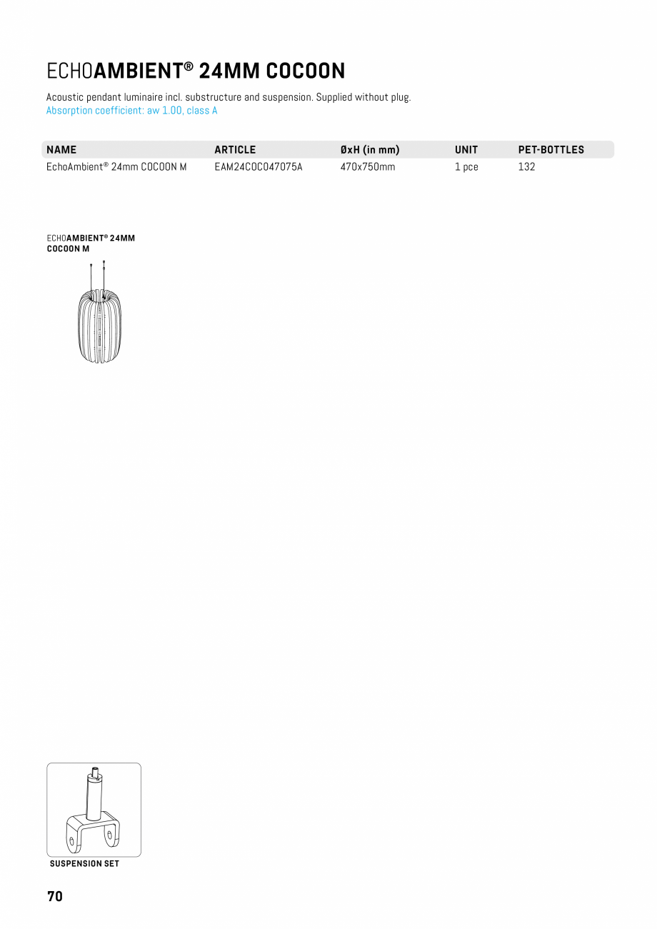 Pagina 67-Panouri pentru absorție acustică ECHOJAZZ EchoBoards Catalog, brosura 4COD238180A

1800x2380x24

1...