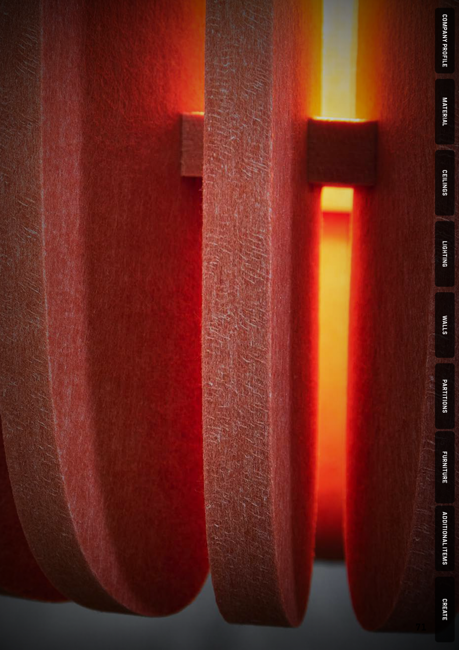 Pagina 68-Panouri pentru absorție acustică ECHOJAZZ EchoBoards Catalog, brosura wall panels with bevelling. ...