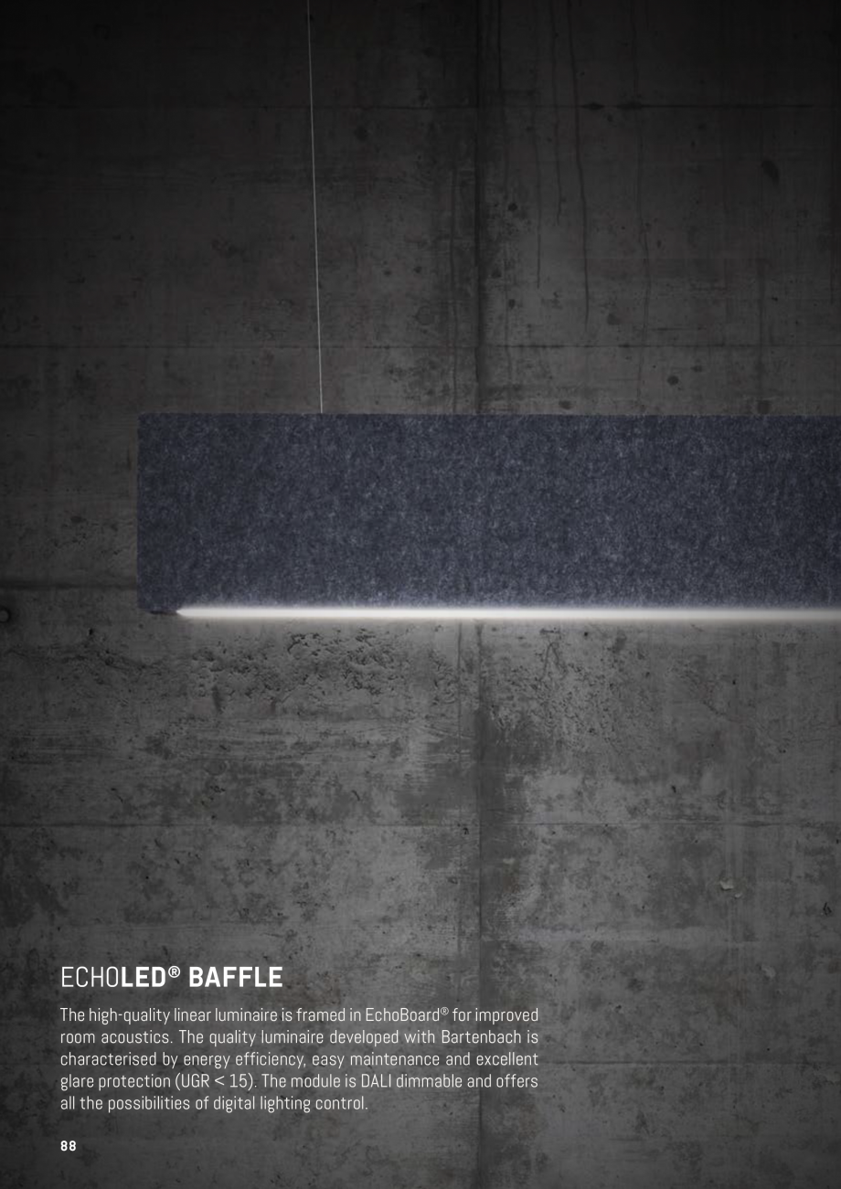 Pagina 85-Panouri pentru absorție acustică ECHOJAZZ EchoBoards Catalog, brosura URNITURE

ECHOCOVE® 24MM...