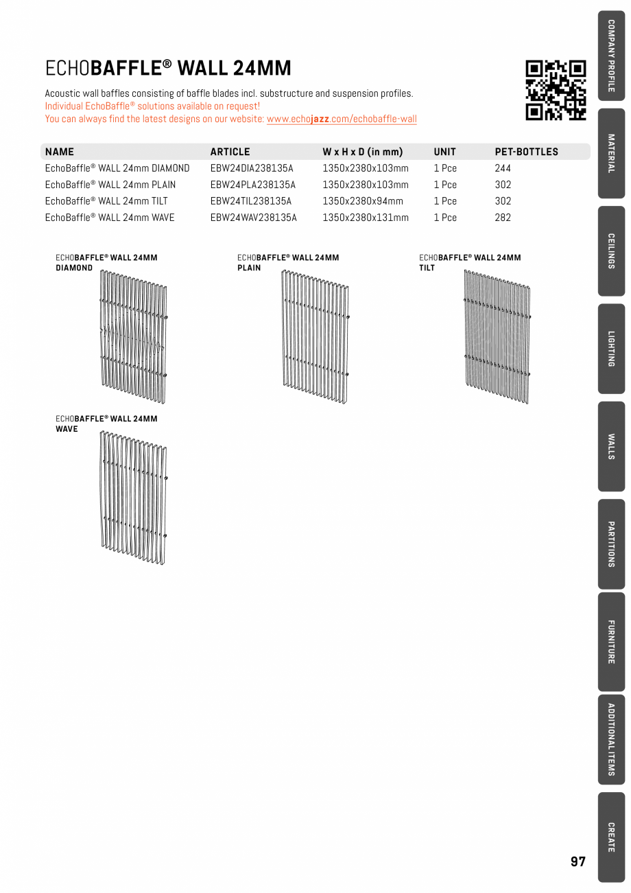 Pagina 94-Panouri pentru absorție acustică ECHOJAZZ EchoBoards Catalog, brosura MCA12ST1150615
...