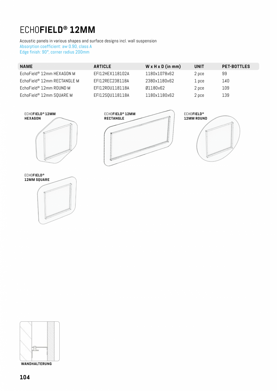 Pagina 101-Panouri pentru absorție acustică ECHOJAZZ EchoBoards Catalog, brosura 
EQ4 4000

ELI00EQ4000000A

...