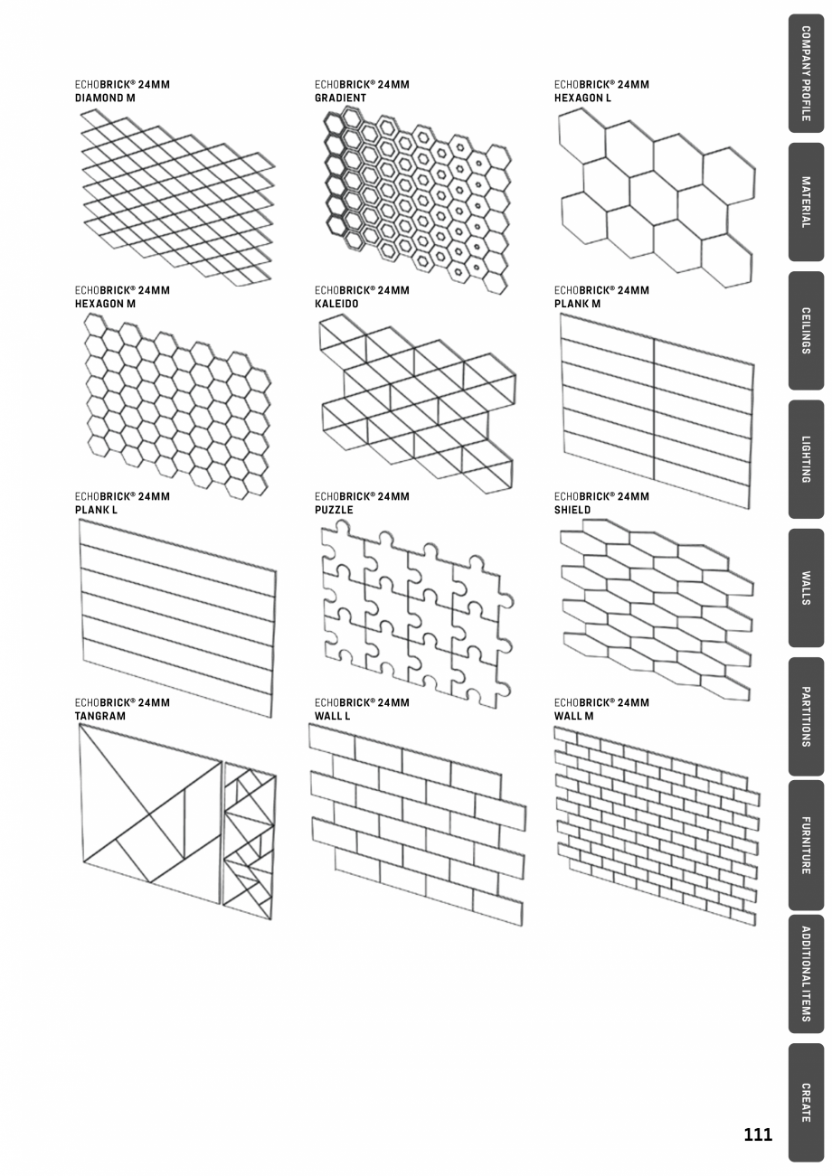 Pagina 111-Panouri pentru absorție acustică ECHOJAZZ EchoBoards Catalog, brosura 