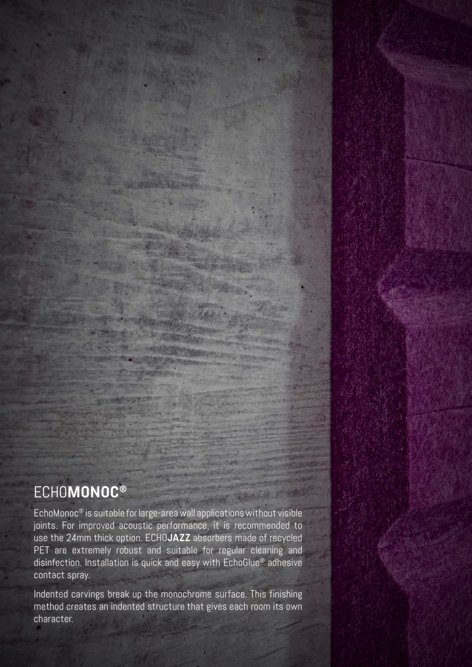 Pagina 112 - Panouri pentru absorție acustică ECHOJAZZ EchoBoards Catalog, brosura 