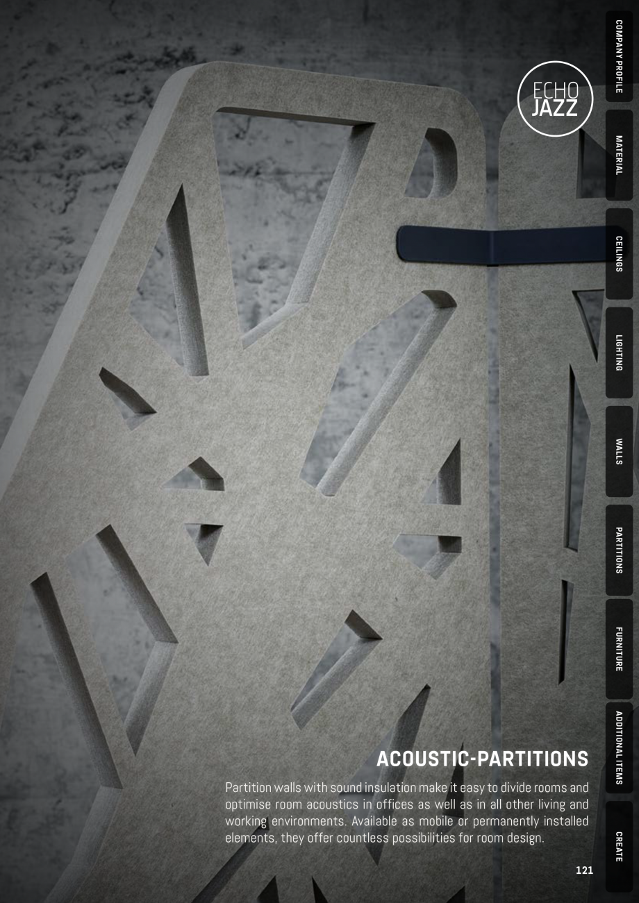 Pagina 121 - Panouri pentru absorție acustică ECHOJAZZ EchoBoards Catalog, brosura 