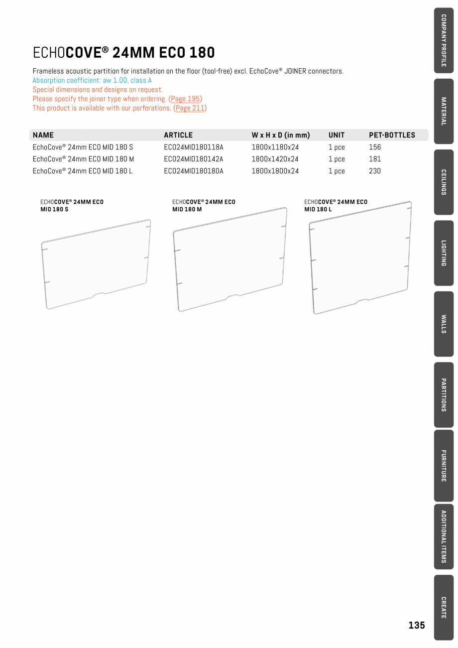 Pagina 135-Panouri pentru absorție acustică ECHOJAZZ EchoBoards Catalog, brosura 