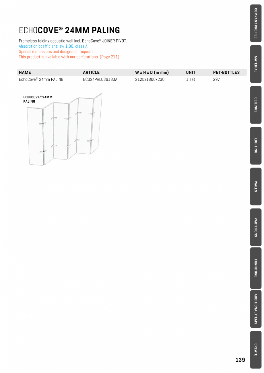 Pagina 139 - Panouri pentru absorție acustică ECHOJAZZ EchoBoards Catalog, brosura 