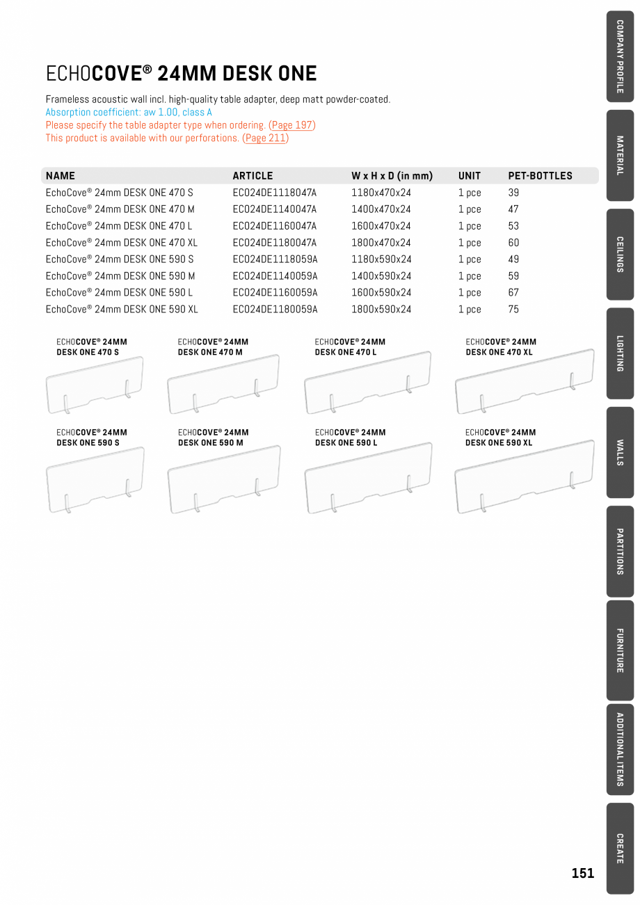 Pagina 151-Panouri pentru absorție acustică ECHOJAZZ EchoBoards Catalog, brosura 