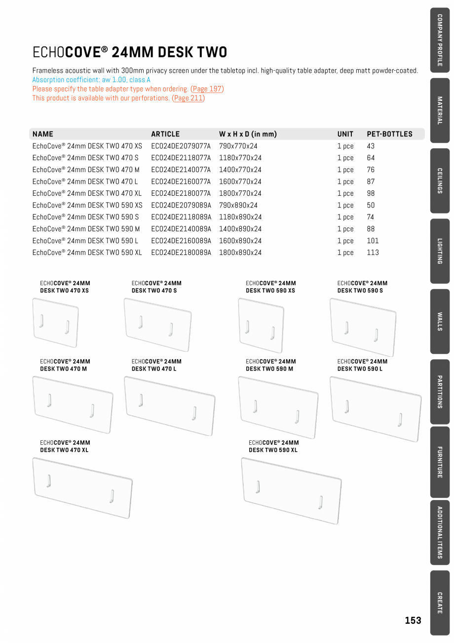 Pagina 153 - Panouri pentru absorție acustică ECHOJAZZ EchoBoards Catalog, brosura 