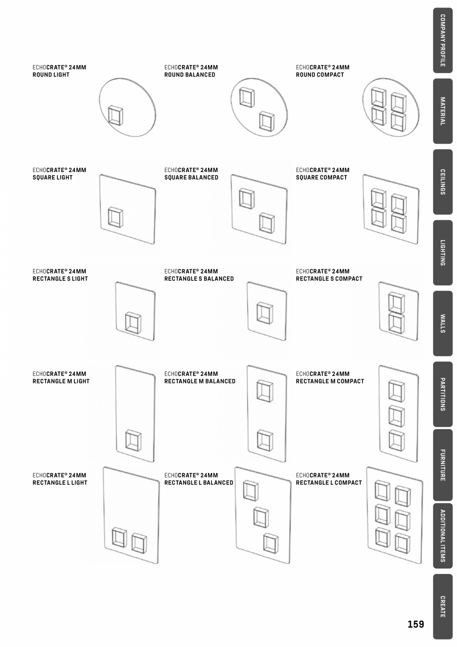 Pagina 159-Panouri pentru absorție acustică ECHOJAZZ EchoBoards Catalog, brosura 