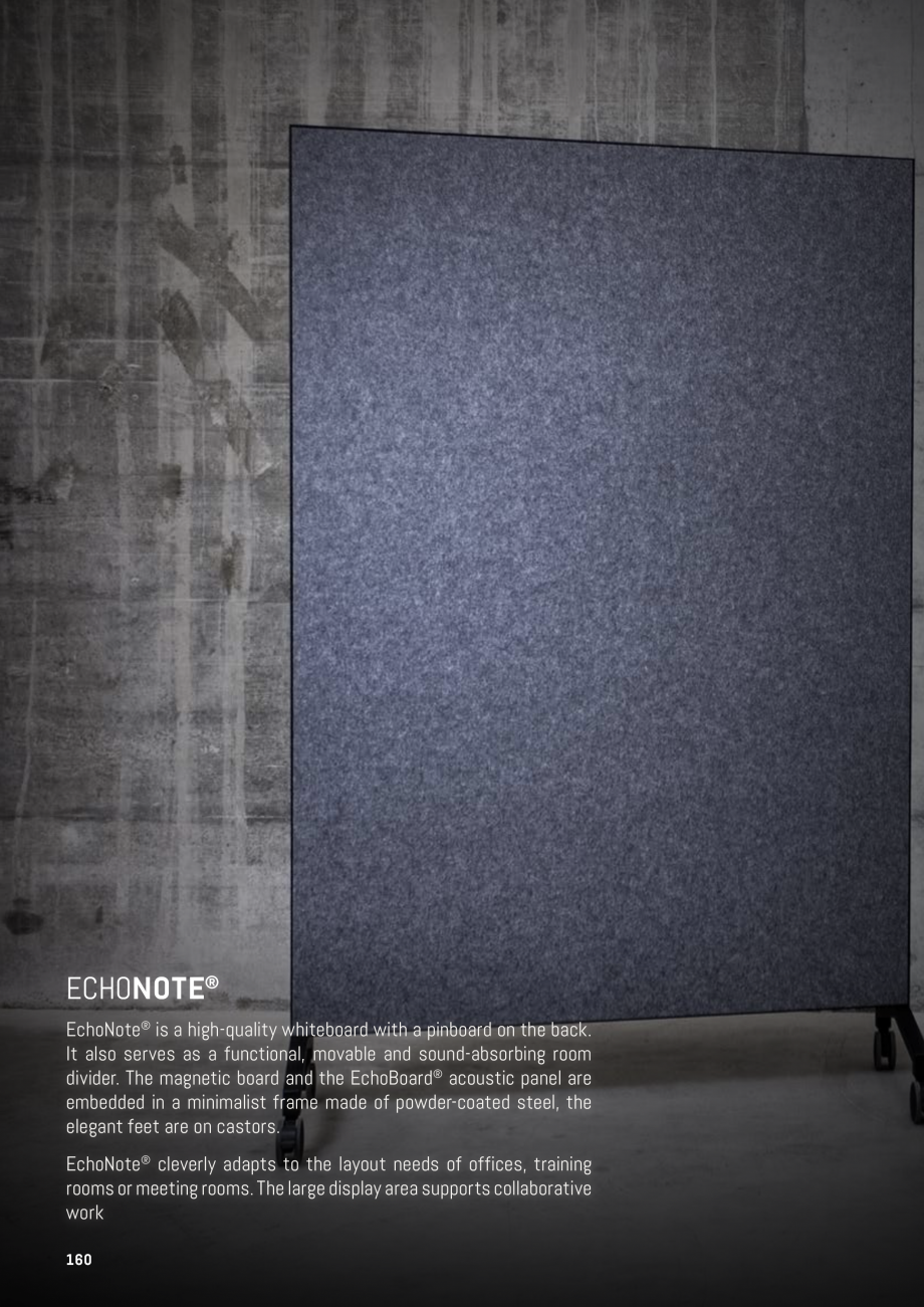 Pagina 160-Panouri pentru absorție acustică ECHOJAZZ EchoBoards Catalog, brosura 