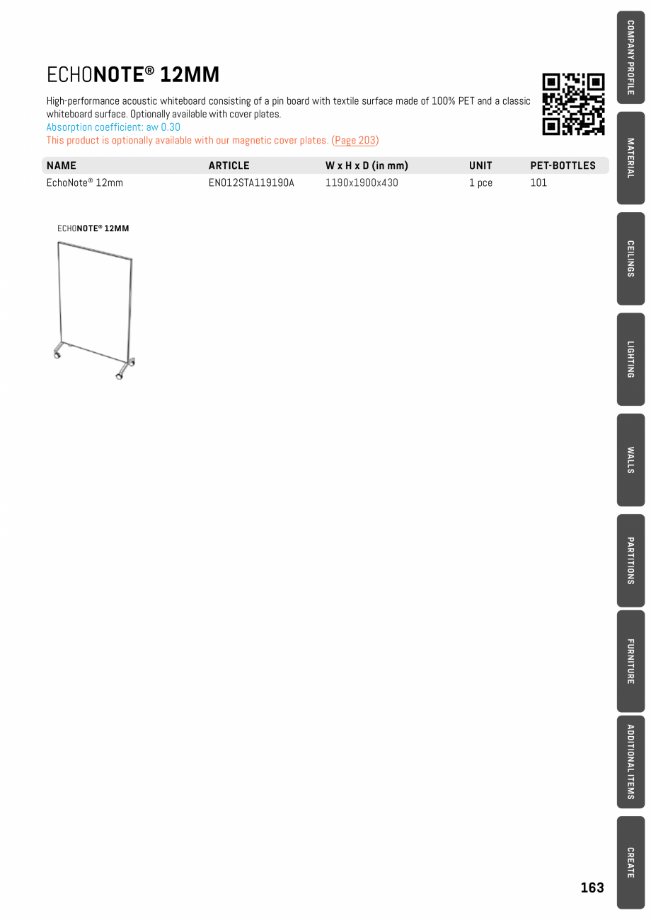 Pagina 163-Panouri pentru absorție acustică ECHOJAZZ EchoBoards Catalog, brosura 