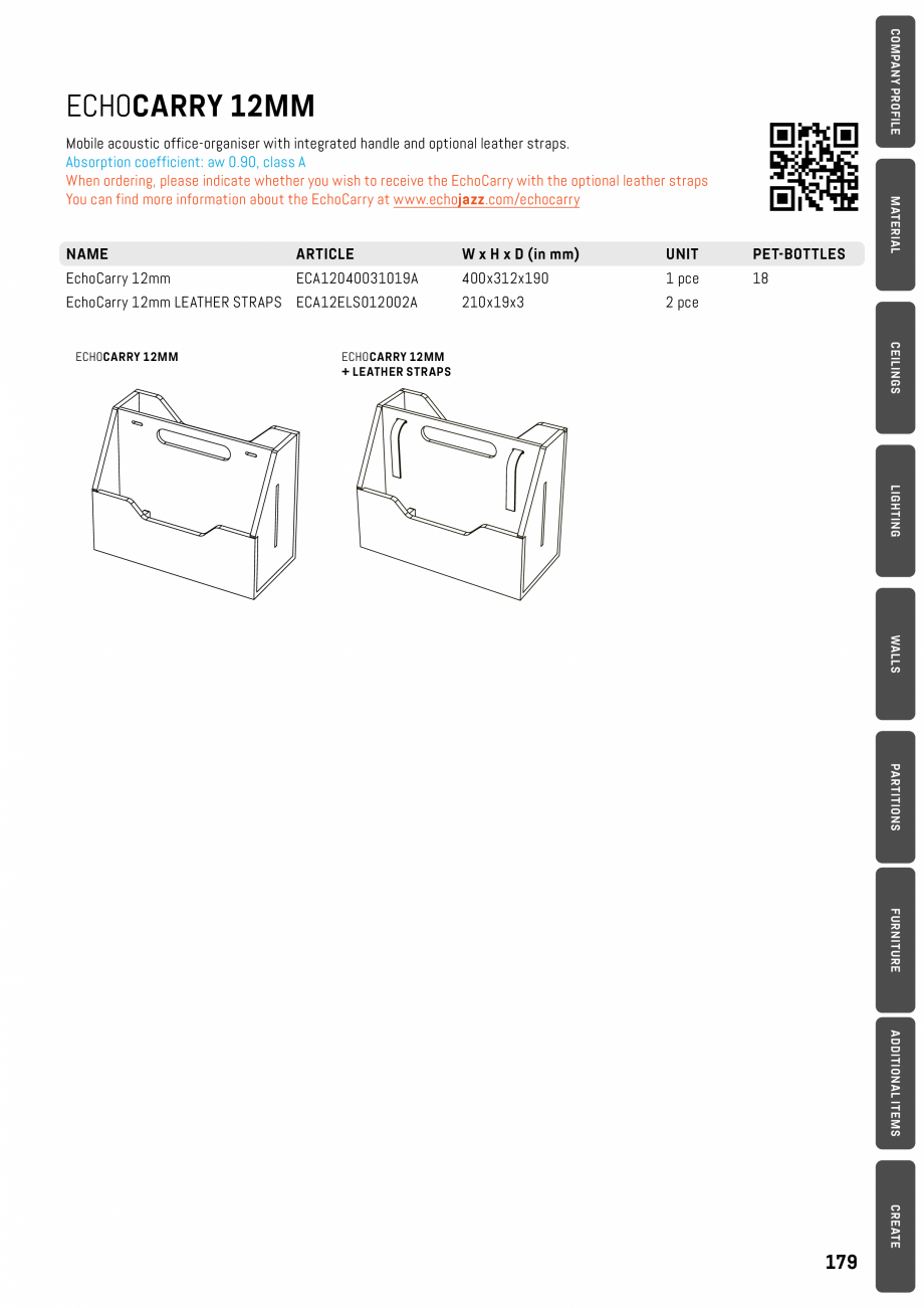Pagina 179-Panouri pentru absorție acustică ECHOJAZZ EchoBoards Catalog, brosura 